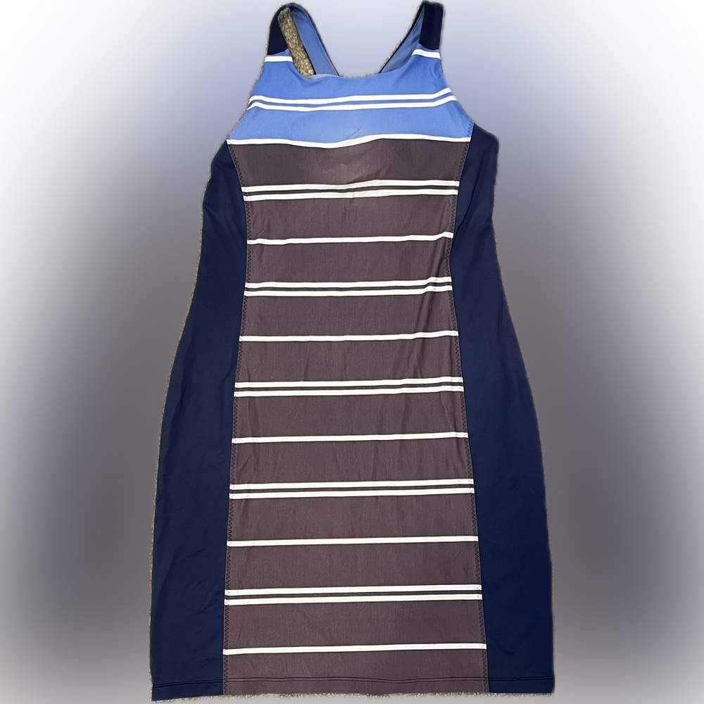 Athleta Color Block Racerback Swim Dress size S - Picture 5 of 13